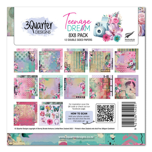 Teenage Dream 8x8 Paper Pack