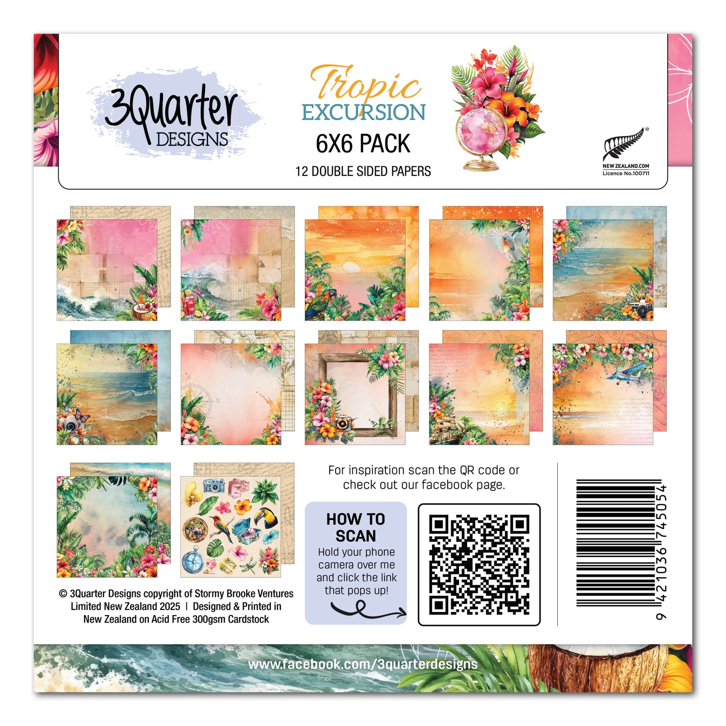 Tropic Excursion 6x6 Paper Pack