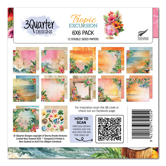 Tropic Excursion 6x6 Paper Pack