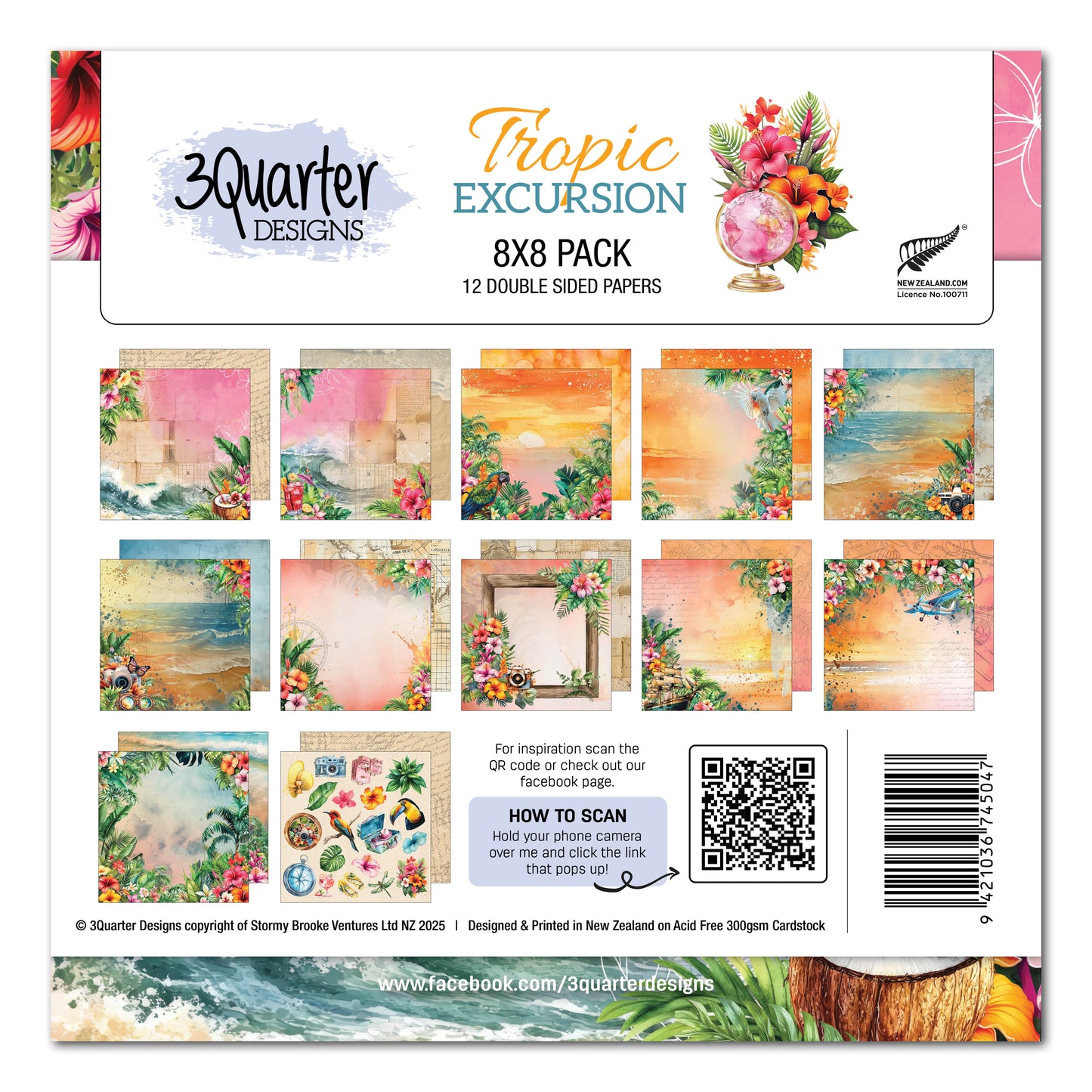 Tropic Excursion 8x8 Paper Pack