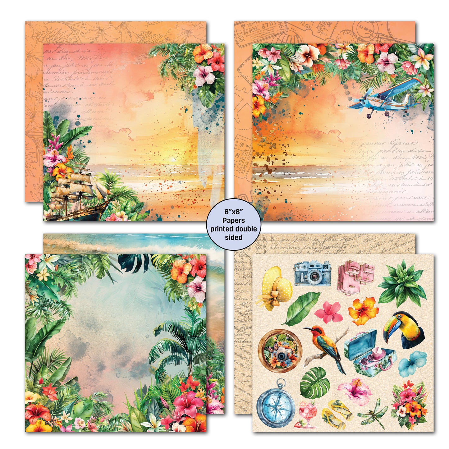 Tropic Excursion 8x8 Paper Pack