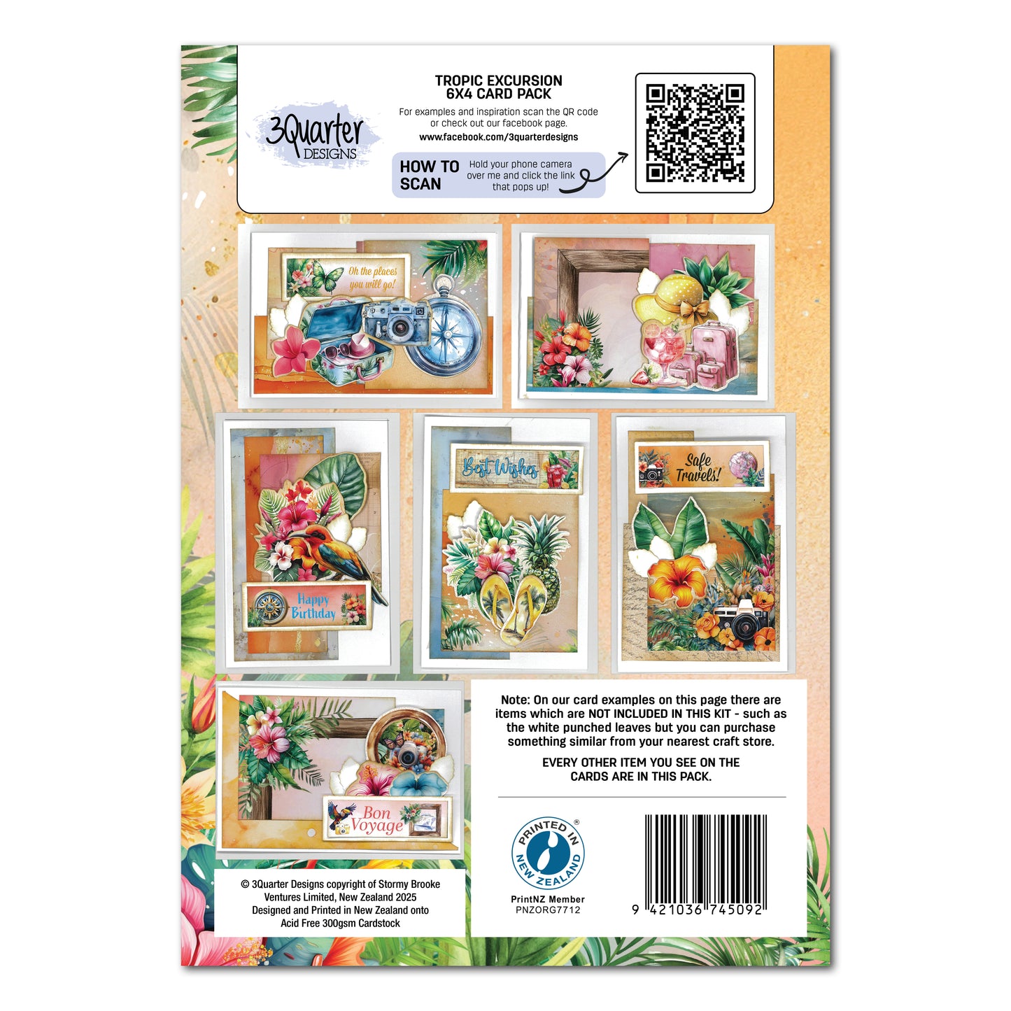Tropic Excursion 6x4 Card Pack