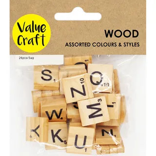 Wooden Scrabble Tiles