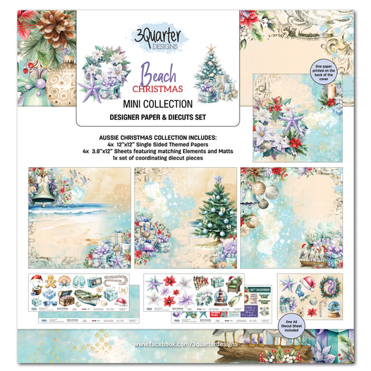 Beach Christmas 12x12 Mini Collection Pack - 3Quarter Designs