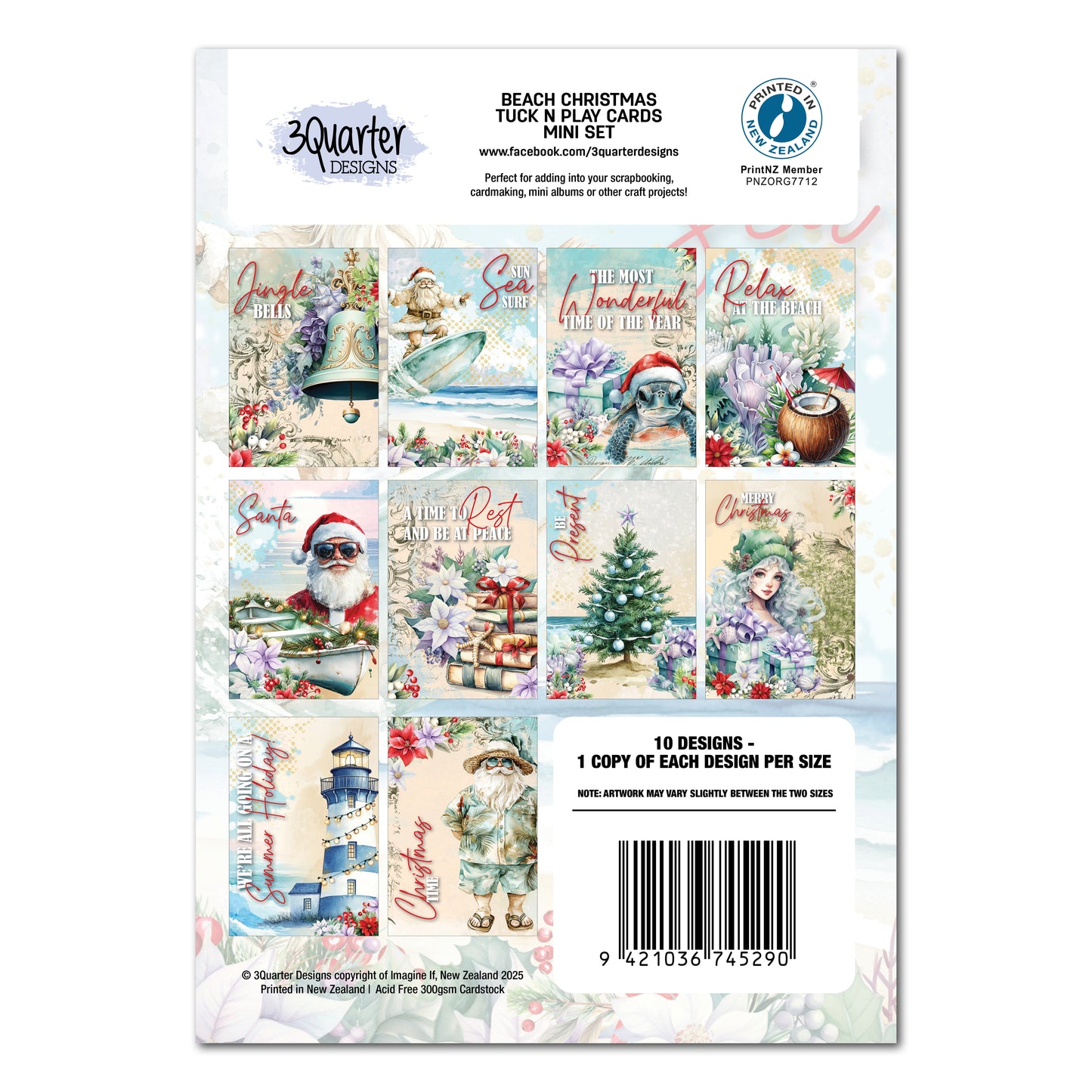 Beach Christmas 12x12 Mini Collection Pack - 3Quarter Designs
