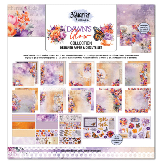 Dawn's Glow 12x12 Collection Pack - 3Quarter Designs