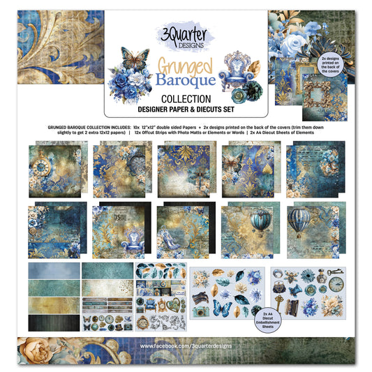 Grunged Baroque 12x12 Collection Pack - 3Quarter Designs