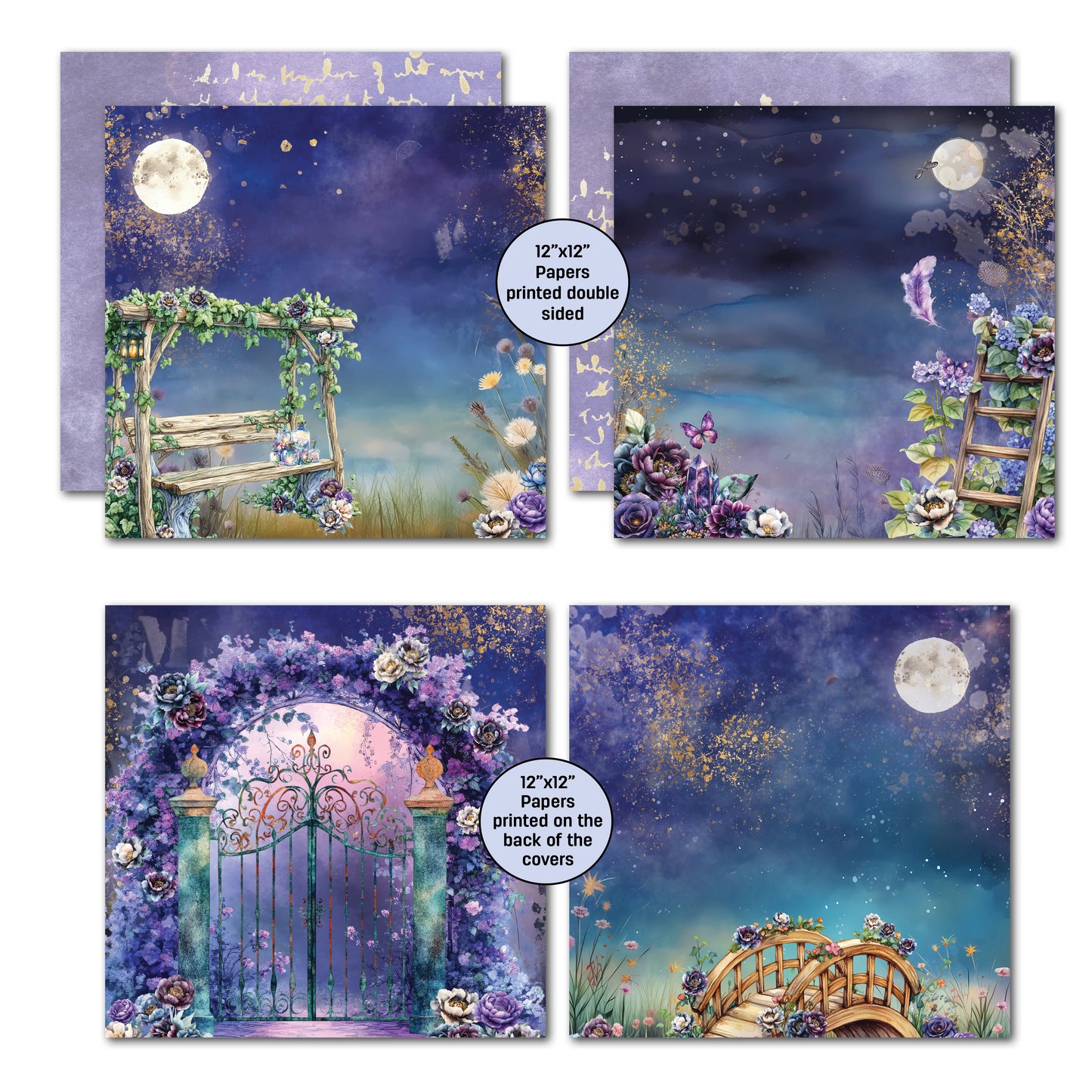Night Garden 12x12 Collection Pack - 3Quarter Designs