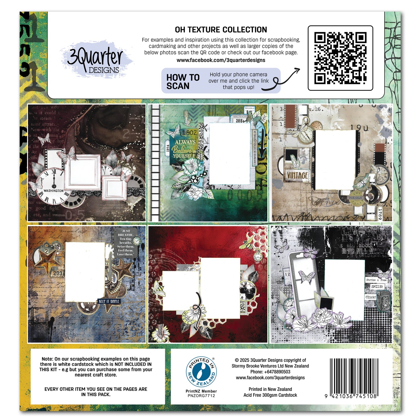 Oh Texture 12x12 Collection Pack - 3Quarter Designs
