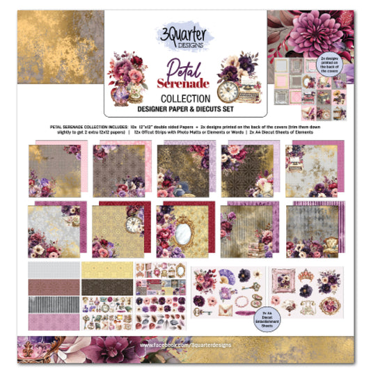 Petal Serenade 12x12 Collection Pack - 3Quarter Designs