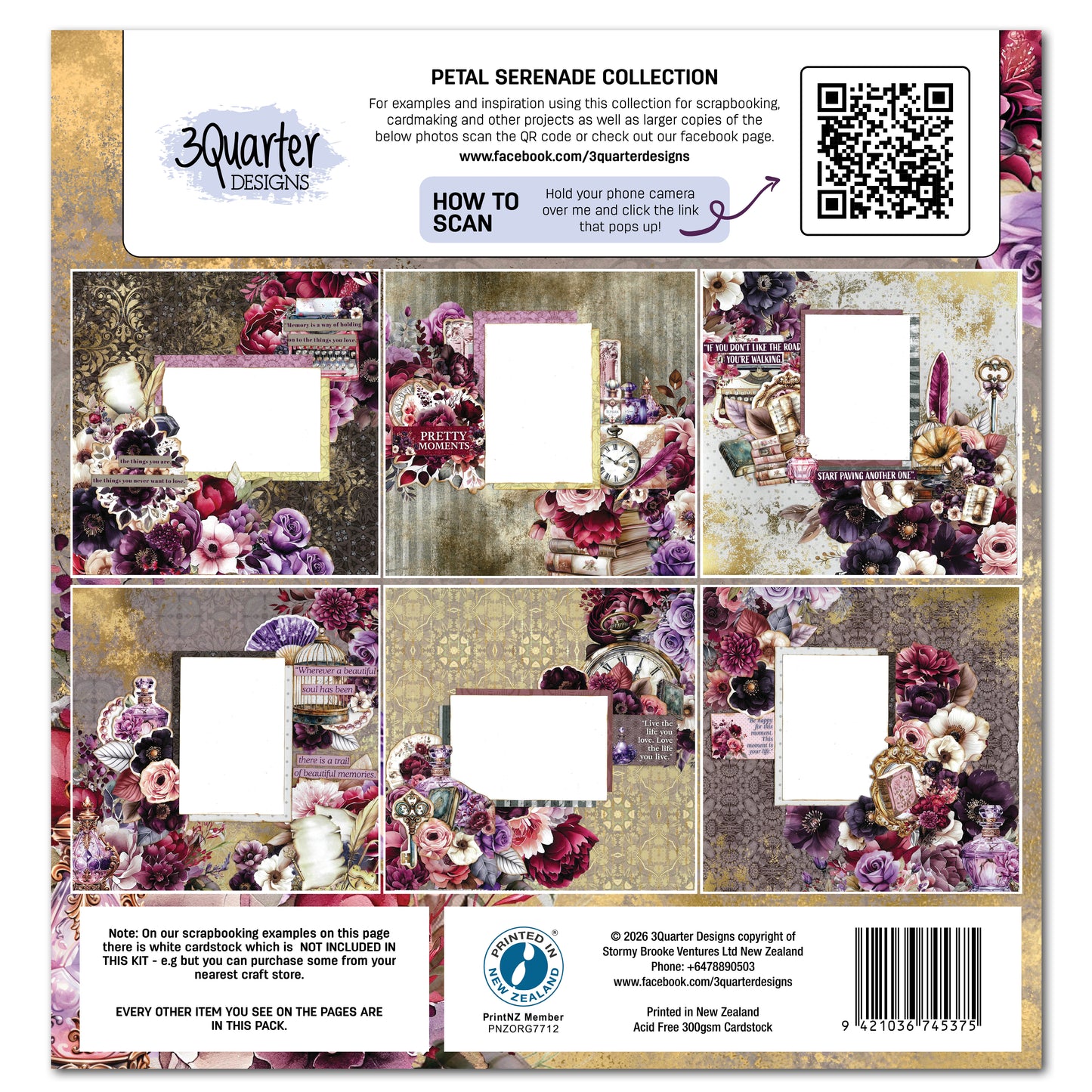 Petal Serenade 12x12 Collection Pack - 3Quarter Designs