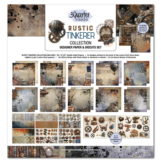Rustic Tinkerer 12x12 Collection Pack - 3Quarter Designs