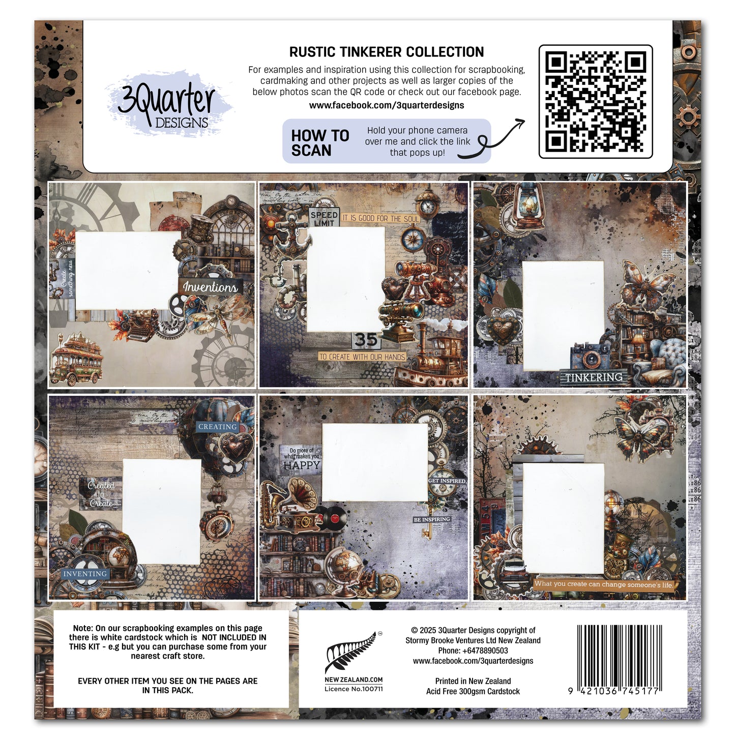 Rustic Tinkerer 12x12 Collection Pack - 3Quarter Designs