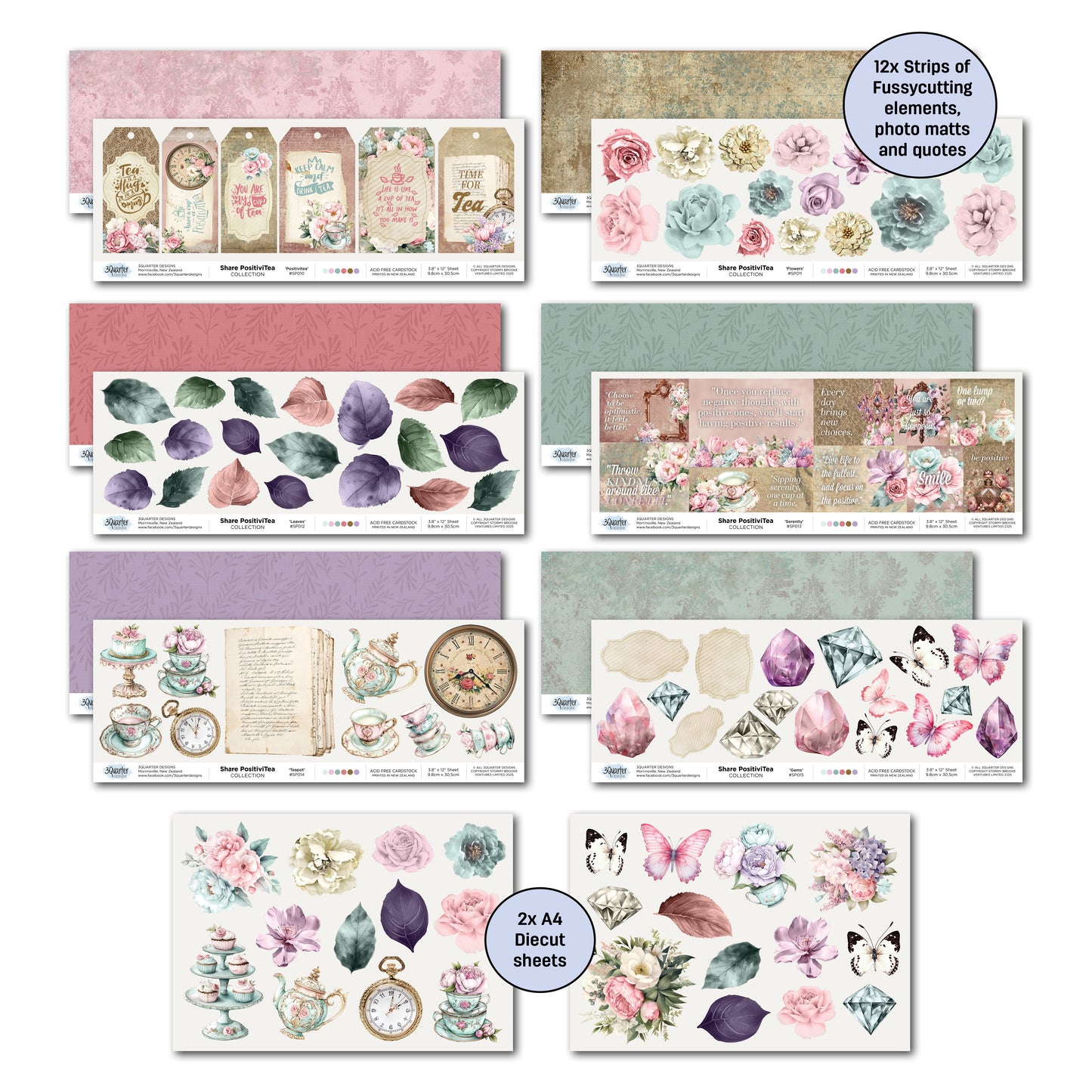 Share Positivi-Tea 12x12 Collection Pack