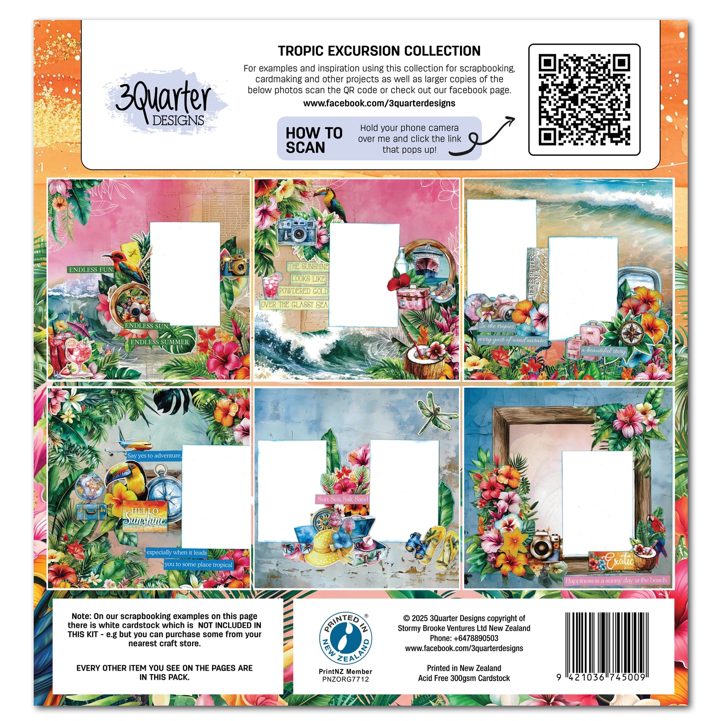 Tropic Excursion 12x12 Collection Pack - 3Quarter Designs