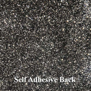 Gunmetal Silver Self Adhesive Glitter Card